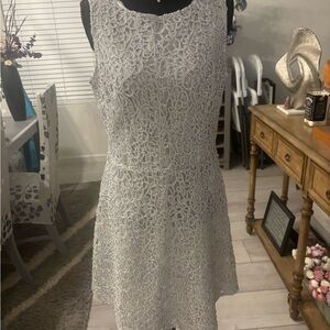 Silver Lace Dress